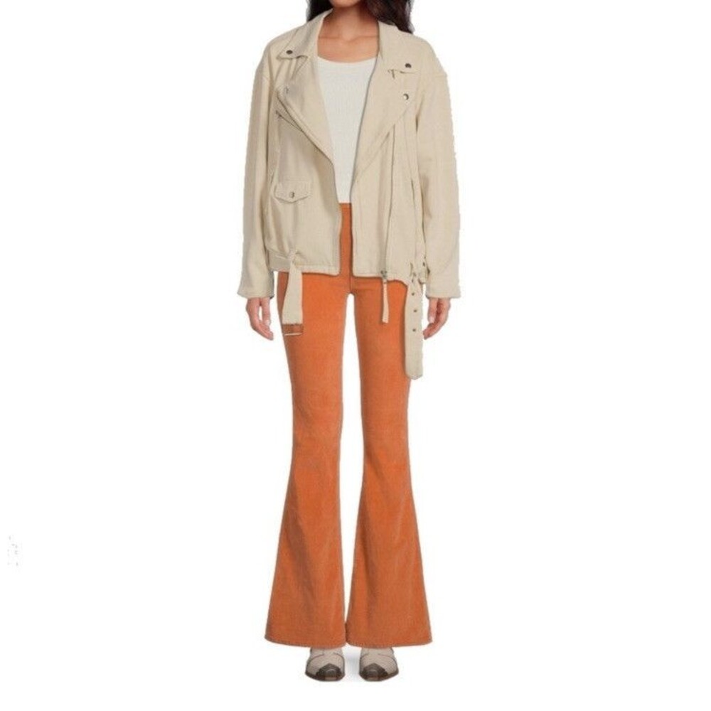 NWT Free People Women's Jayde Cord Flare Pants in Cognac Size 31 - Picture 6 of 16